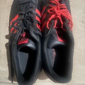 Adidas Men's Black and Red Athletic Shoes
